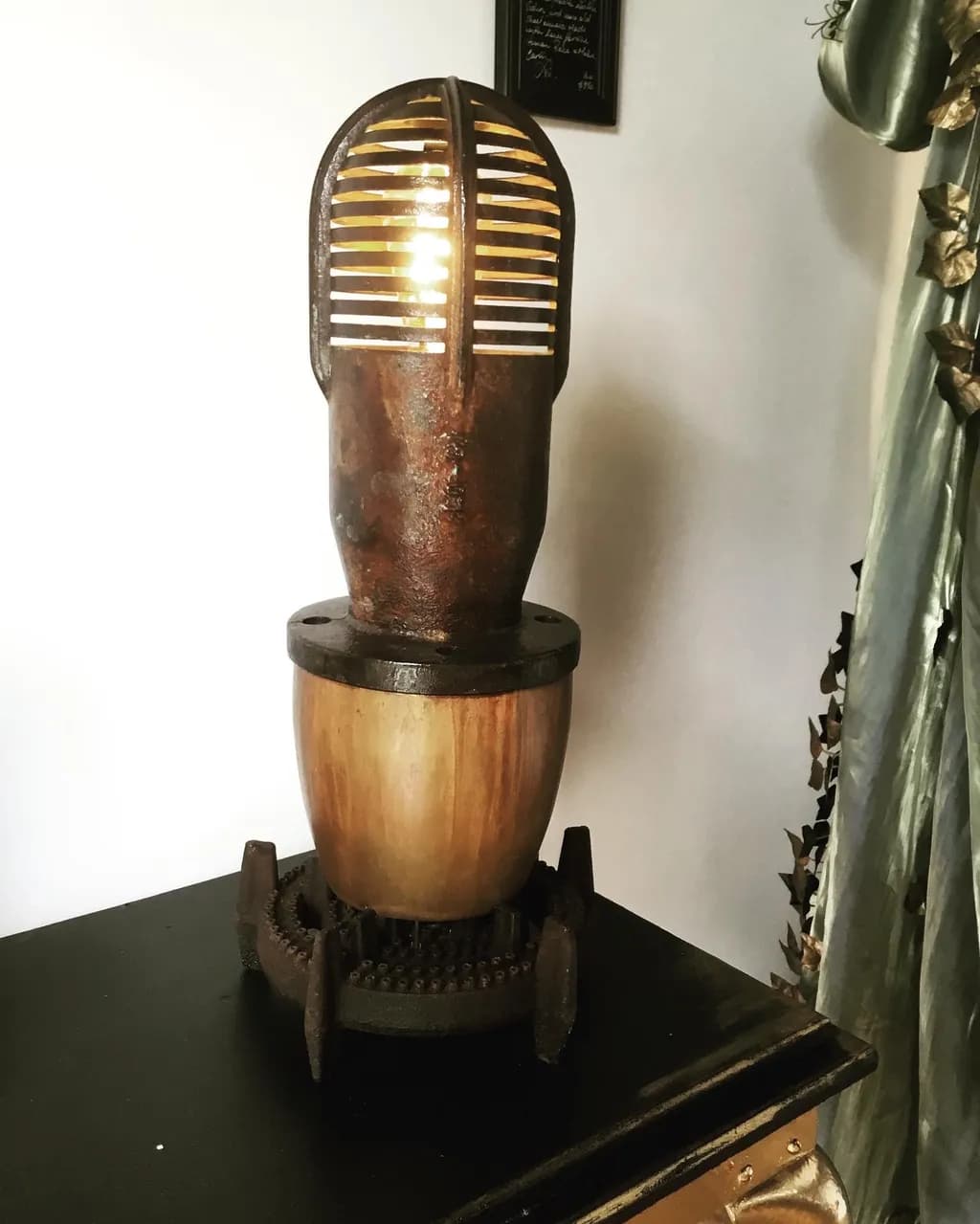 Industrial Lamp Sculpture