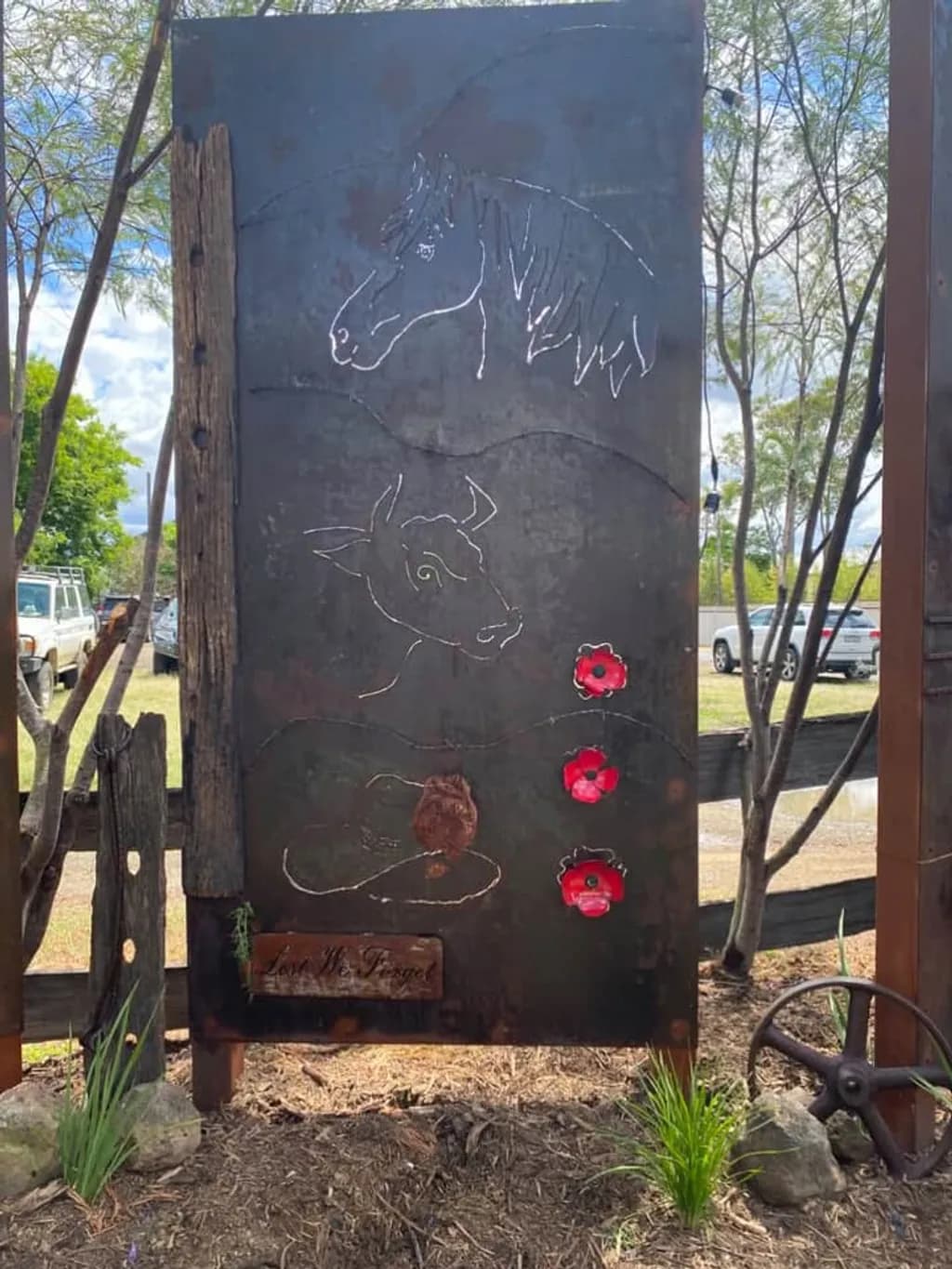 Horse Cow Tribute Panel