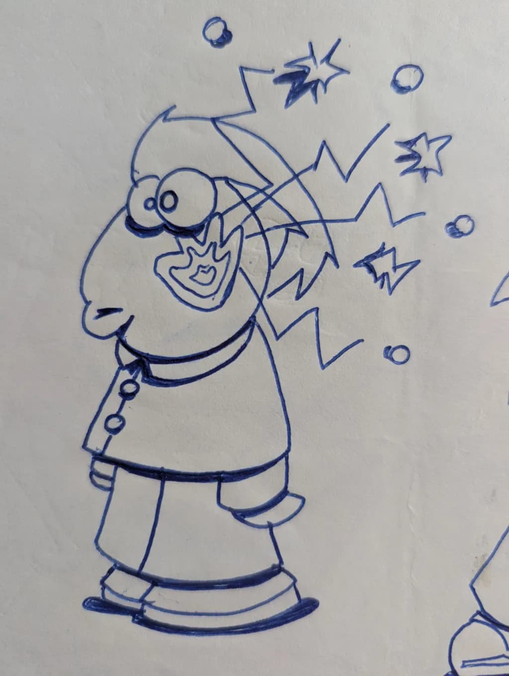 Cartoon Character with Stars