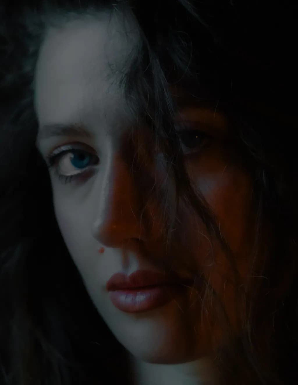 Moody Portrait Close-Up