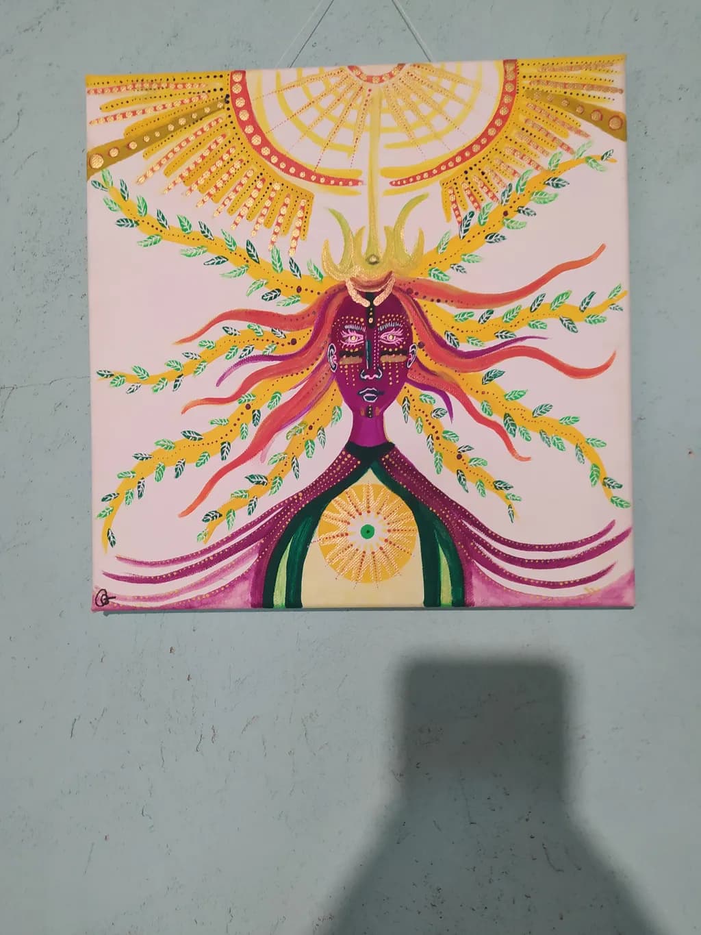 inbound Figure with Sunburst