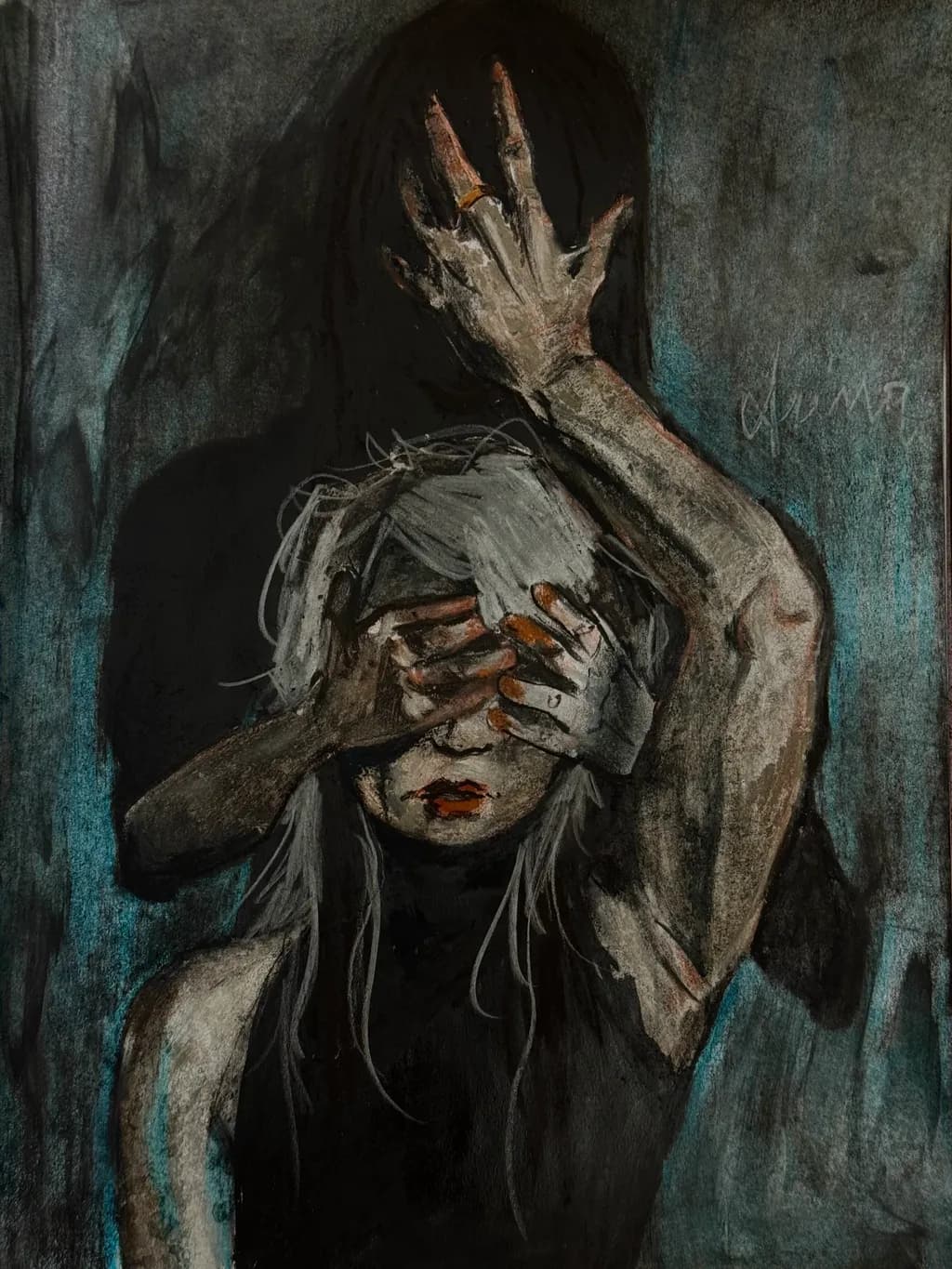 Masked Figure Hands