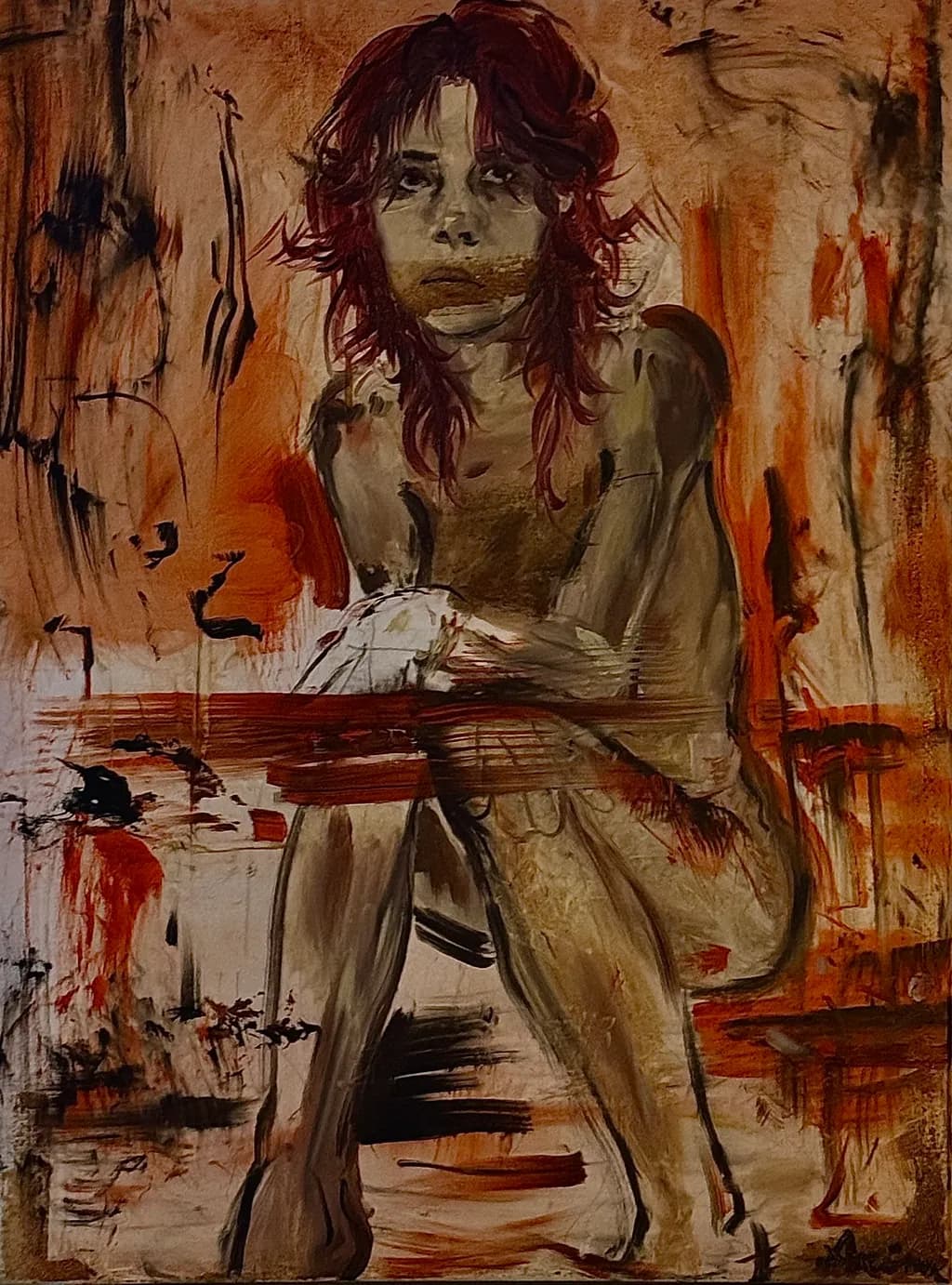 Contemplative Figure