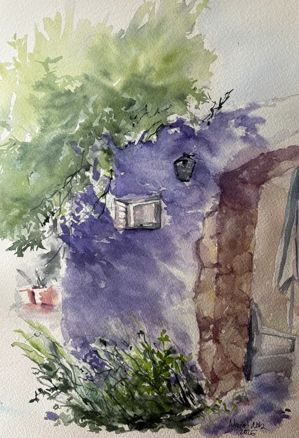 Lavender Wall Garden
