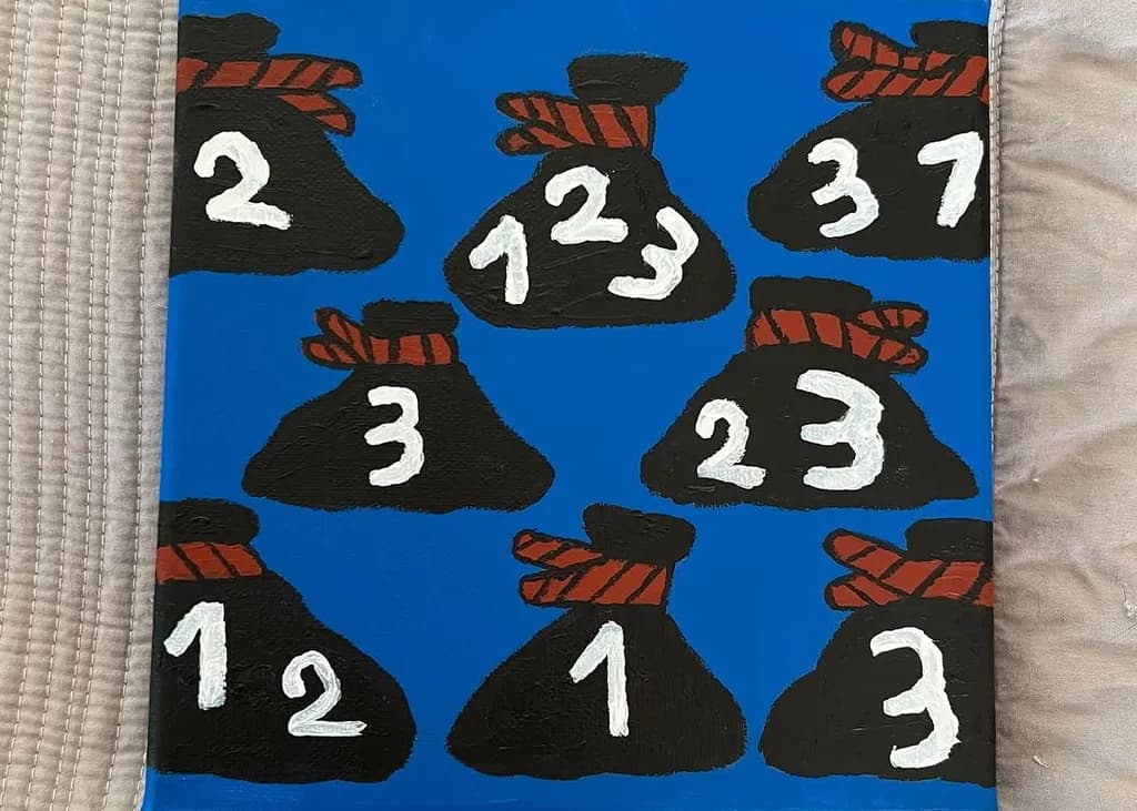 Numbered Money Bags