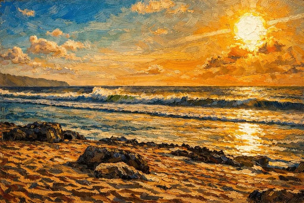 Golden Ocean Sunset