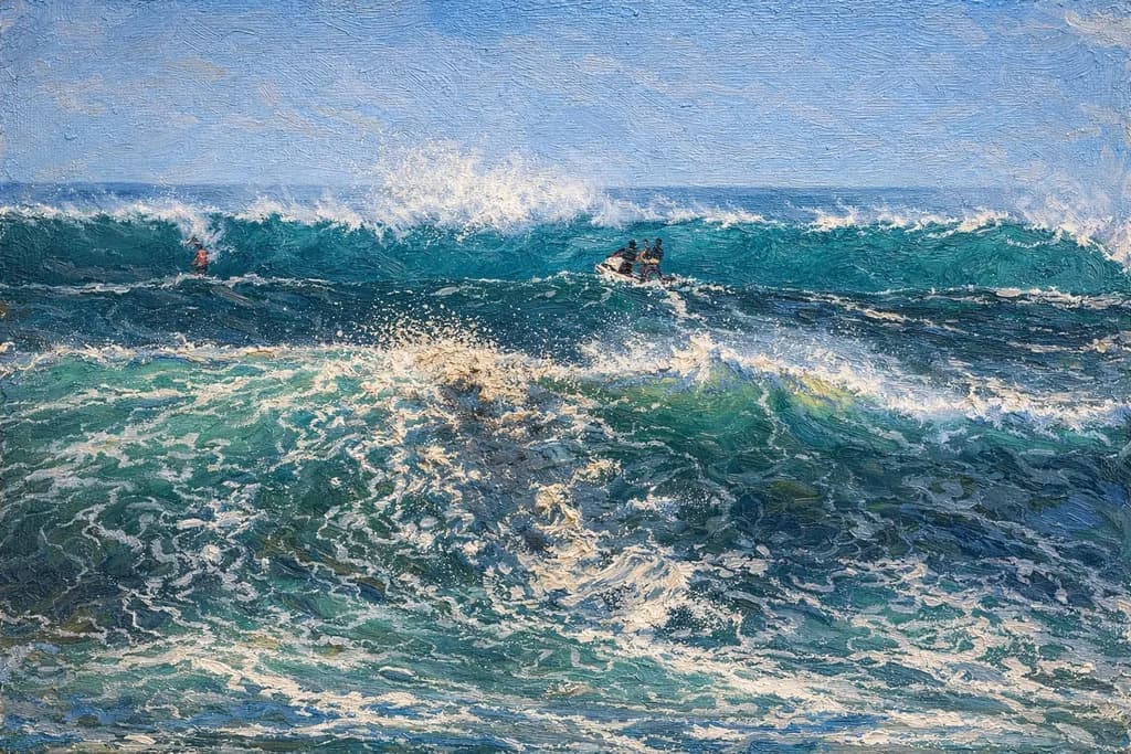 Turquoise Ocean Breakers