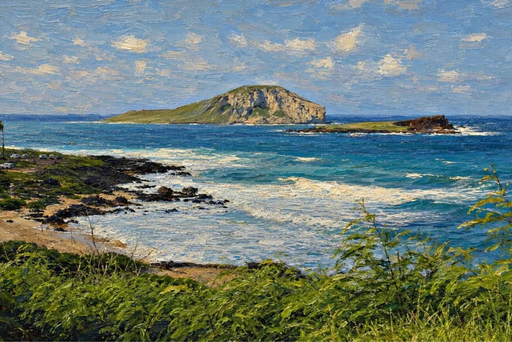 Island Coast Waves