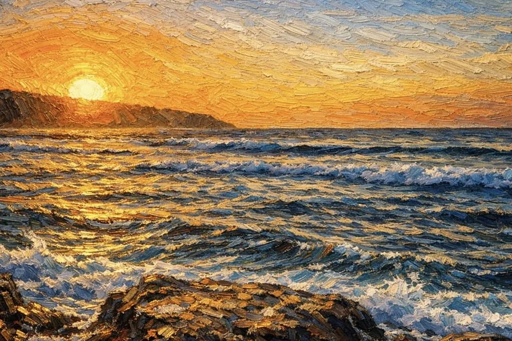 Golden Hour Sea
