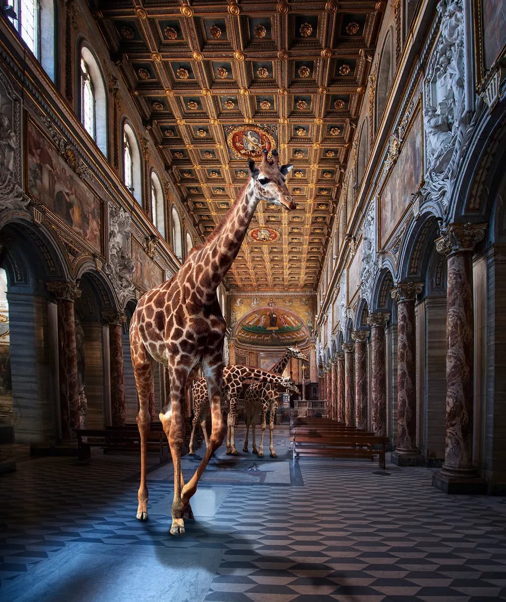 San Marco Cathedral Giraffes
