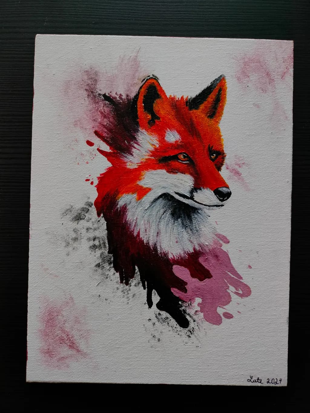 Fox Portrait Splash