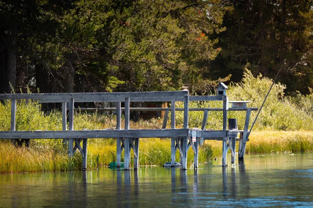 Lakeside Dock Reflections