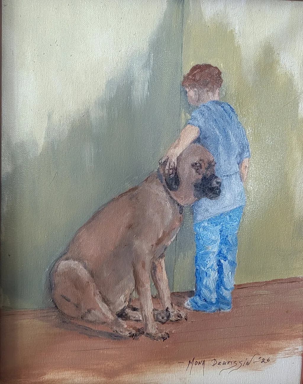 Boy and Dog Companions