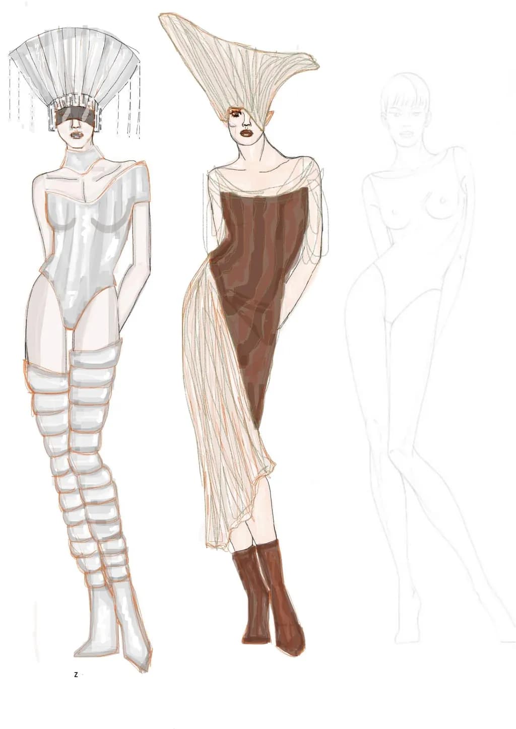 Fashion Figures Sketch