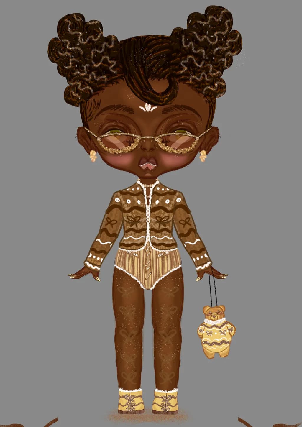 Curlyhair Fashion Illustration