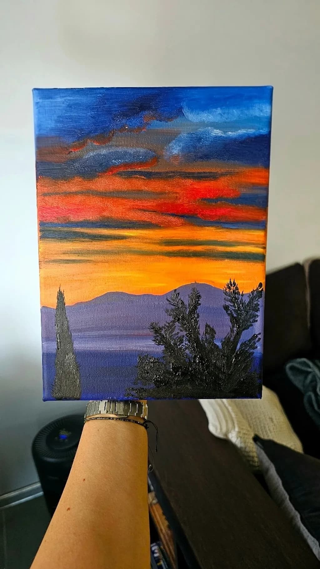 Sunset Over Mountains