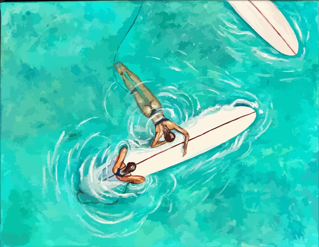 Surfers in Water