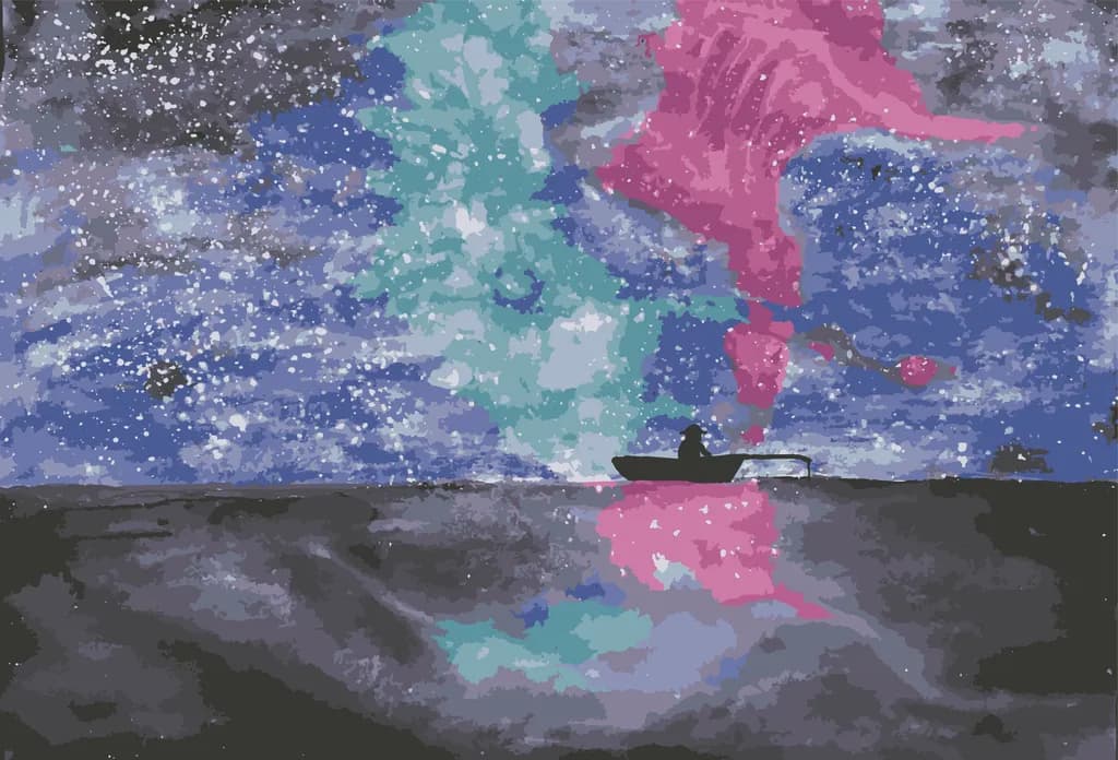 Cosmic Fishing Boat
