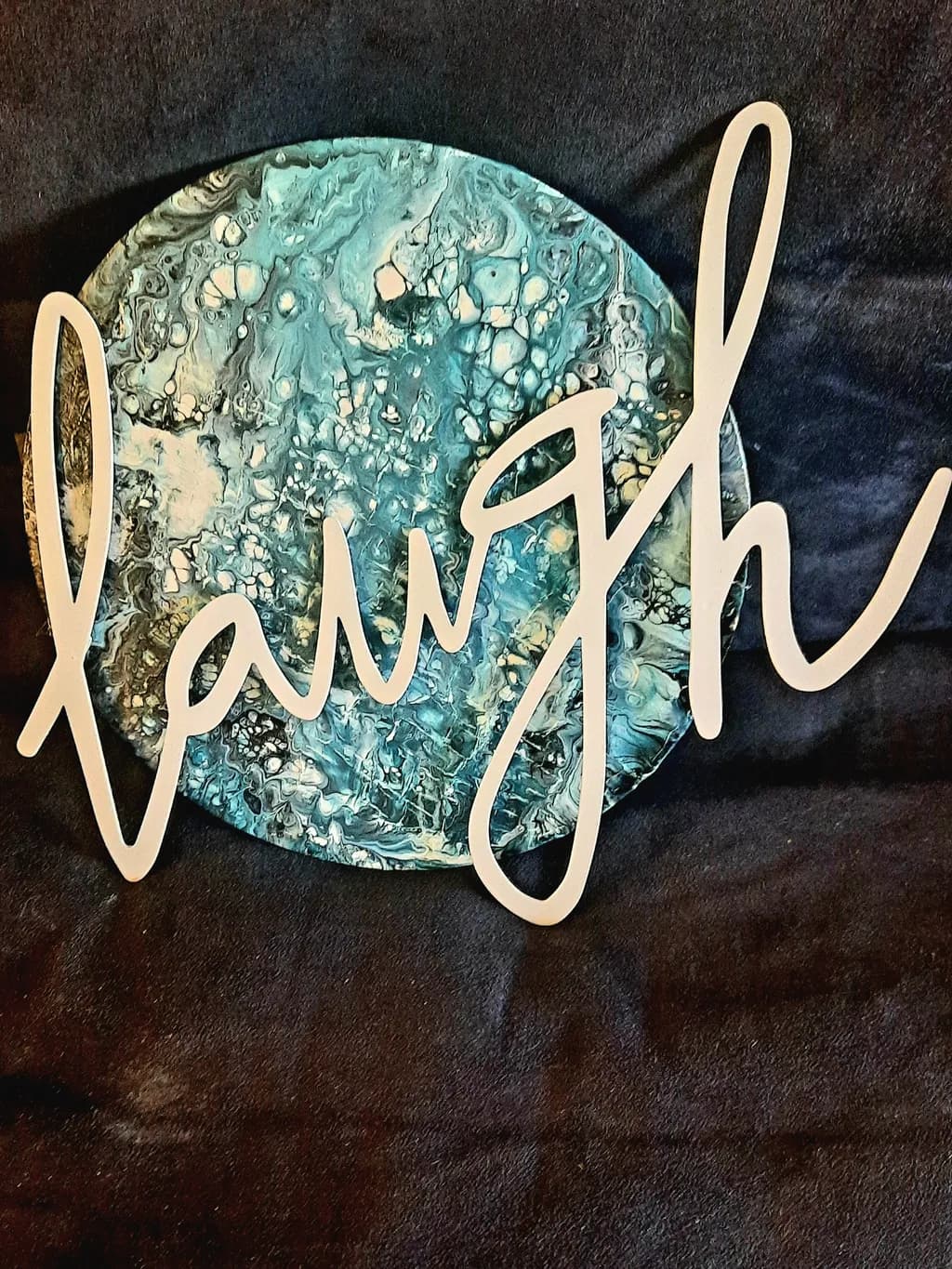 Abstract Blue Circle