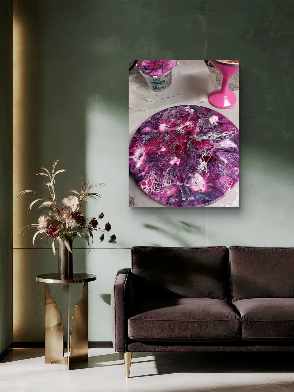 Abstract Floral Swirl
