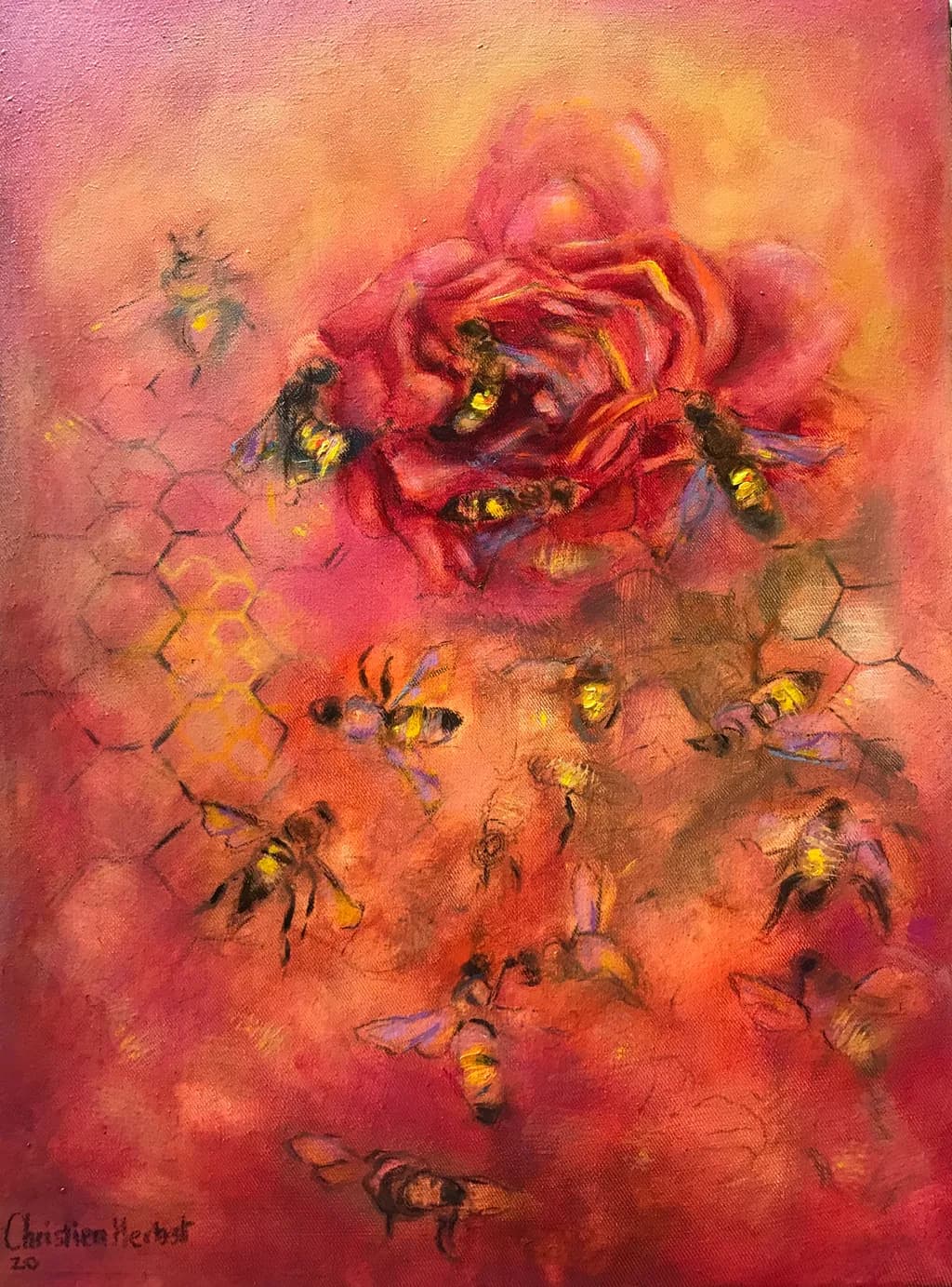 Rose and Bees