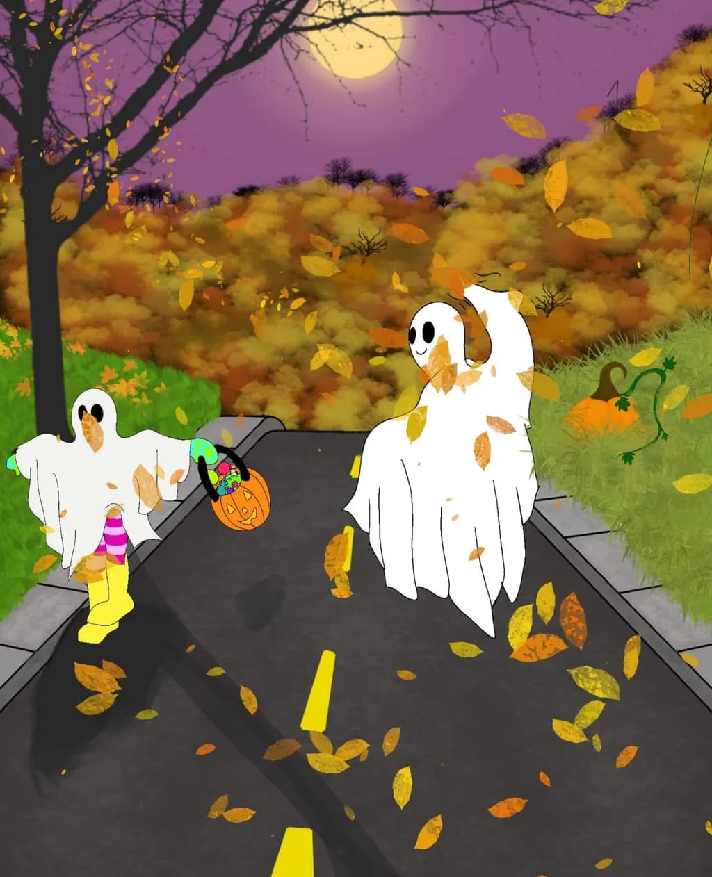 Ghosts on Autumn Road