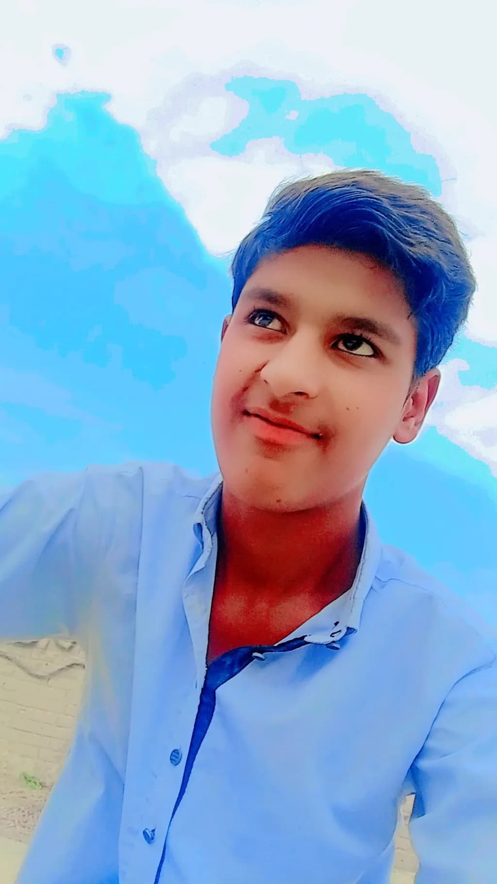Blue Shirt Portrait