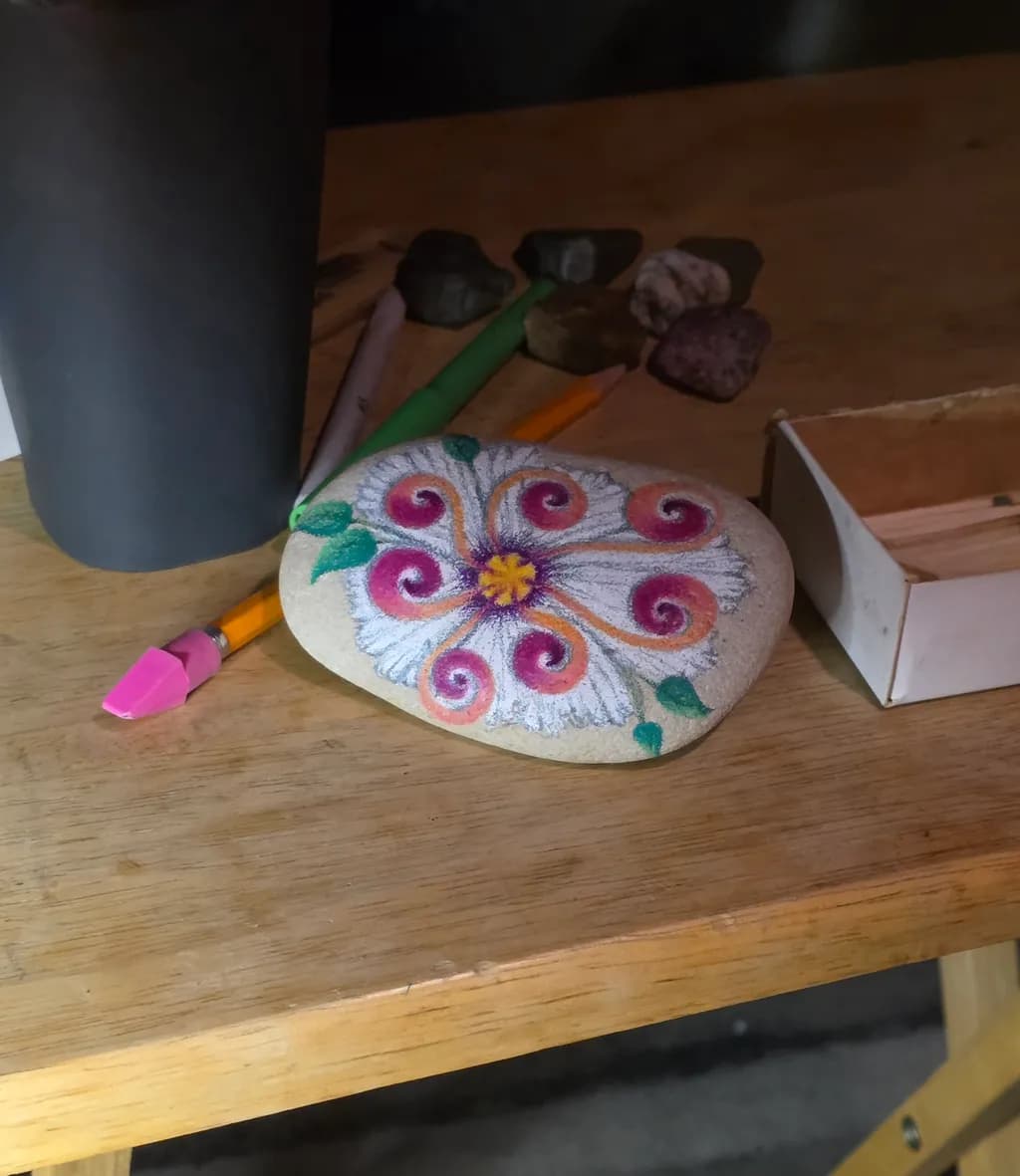 Painted Rock Spiral