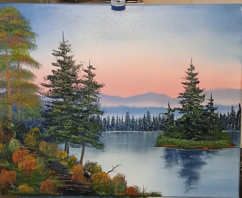 Lakeside Pines Sunset