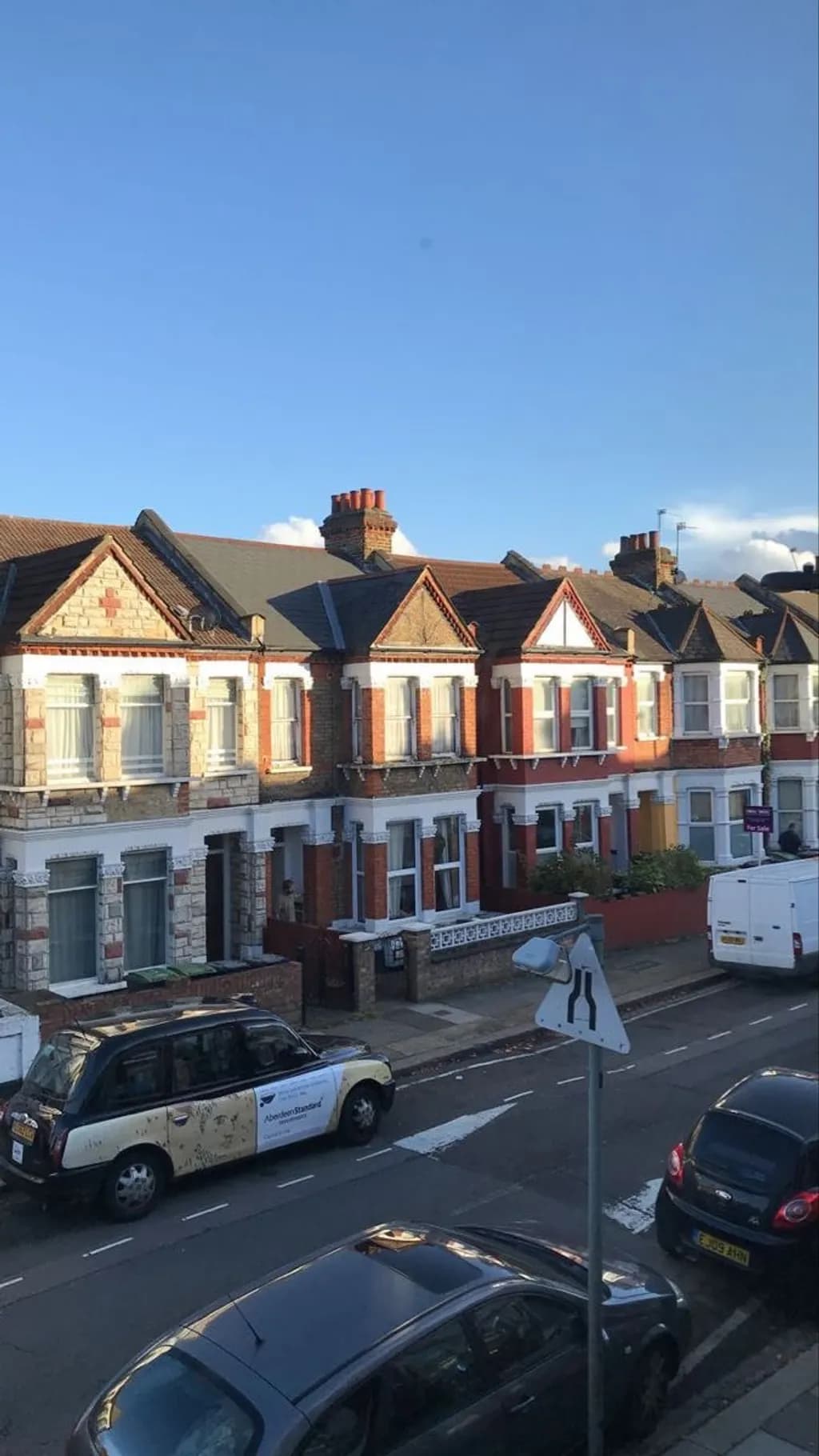Row Houses Street Scene