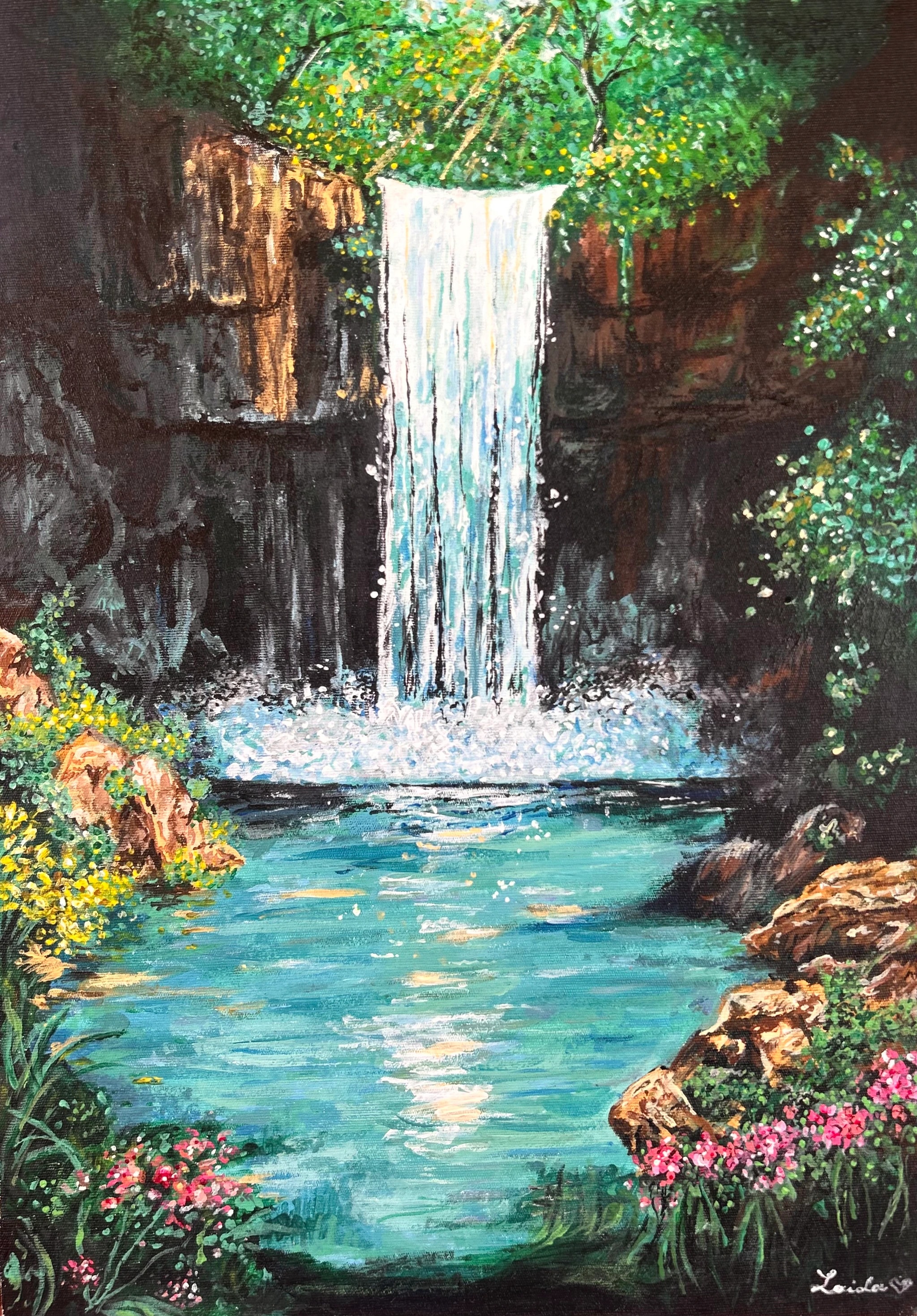 Forest Waterfall Pool