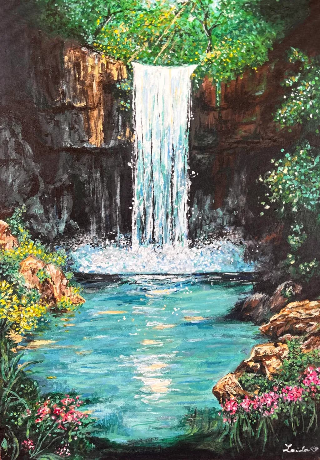 Forest Waterfall Pool