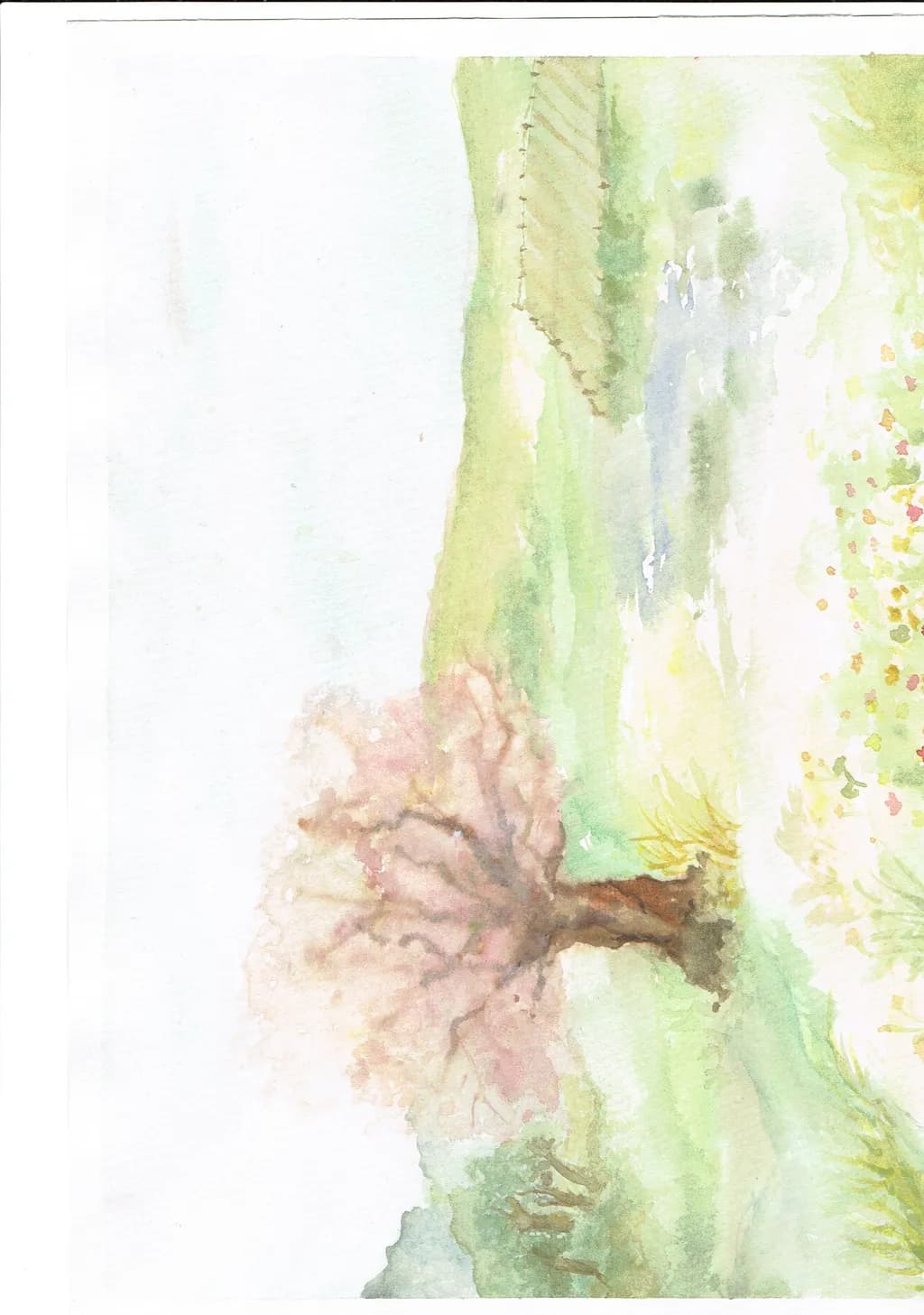 Blossoming Tree Landscape