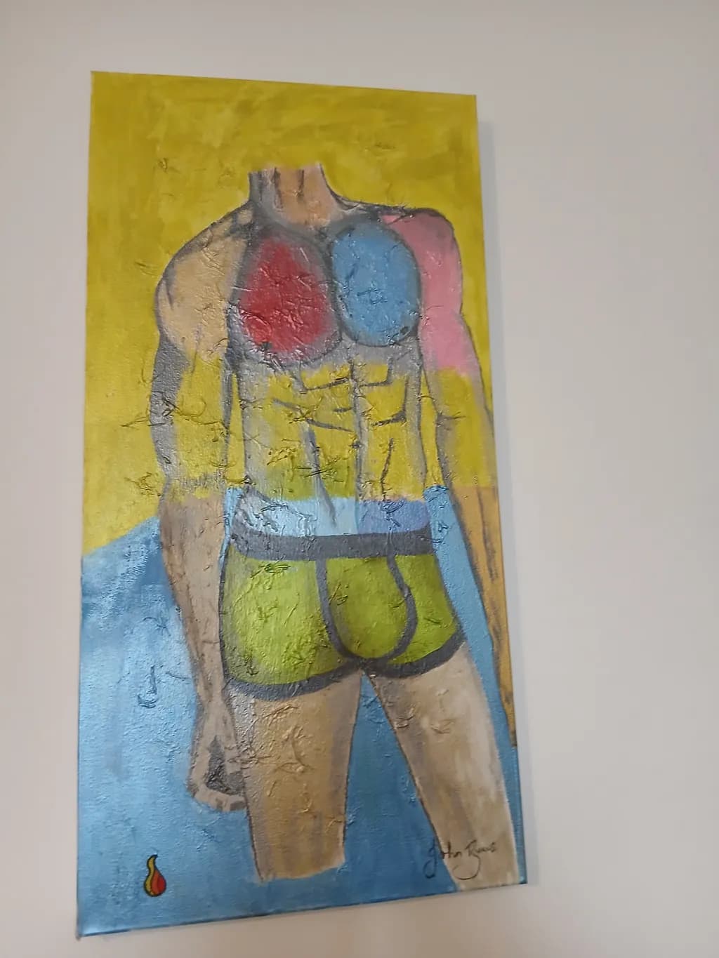 Colorful Figure in Motion