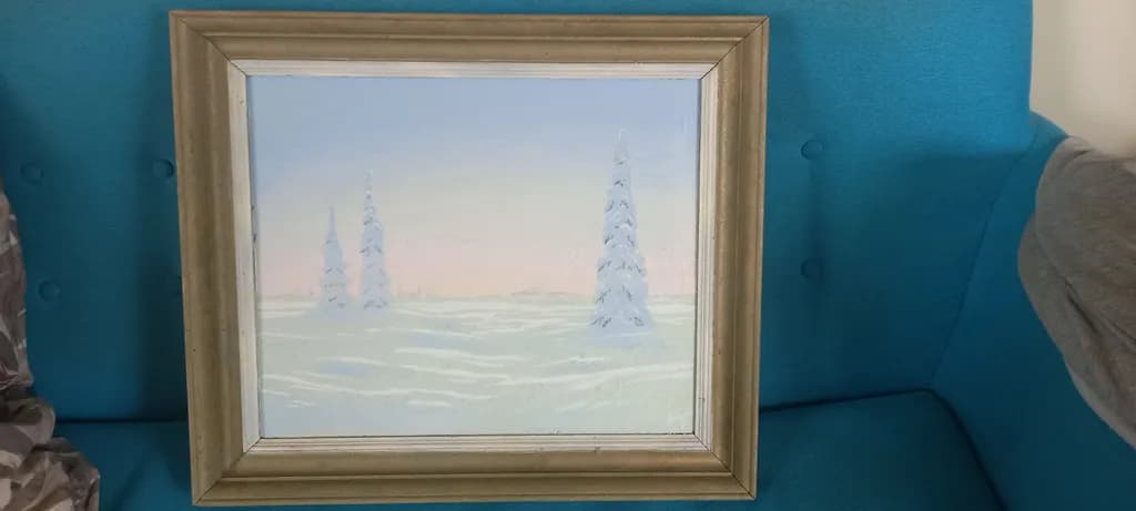 Snowy Pines Landscape