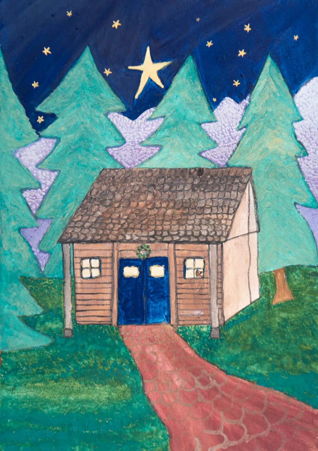 Cabin Among Pines