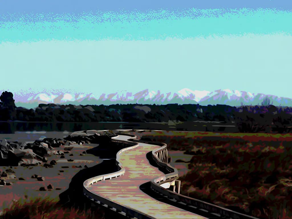 Mountain Bridge Path