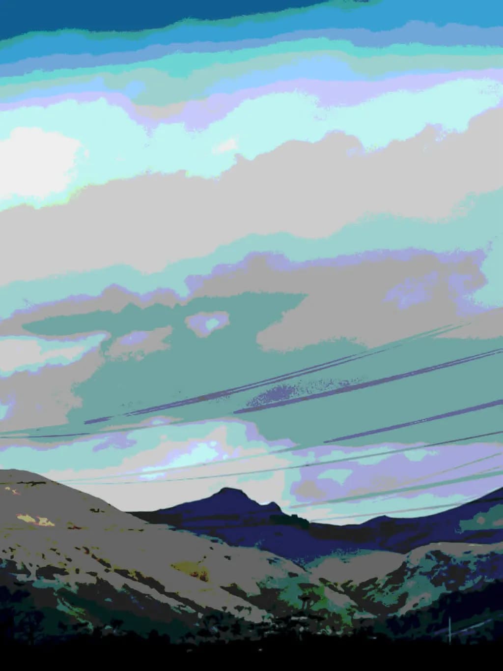 Powerlines Over Mountains