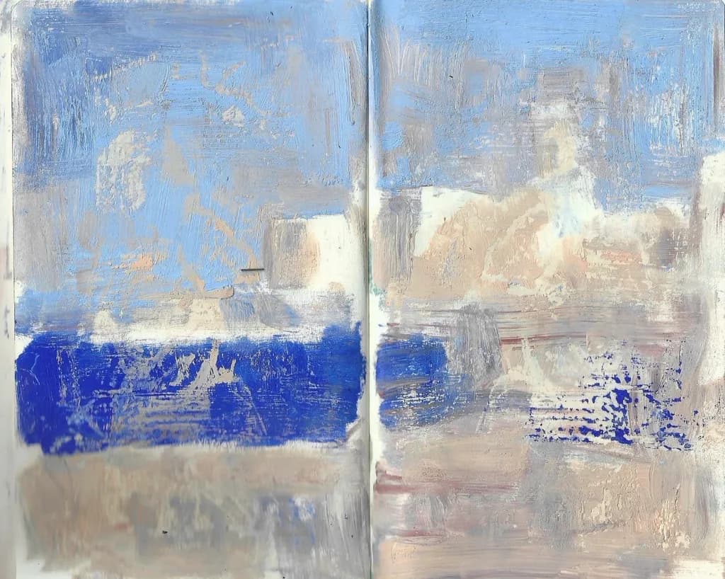 Blue Horizon Abstract