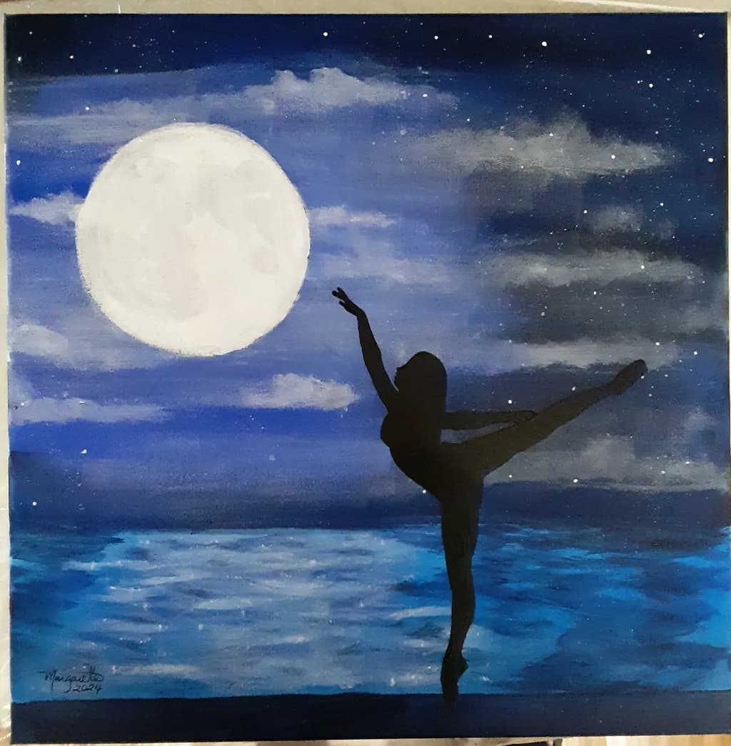 Moonlit Dance Silhouette