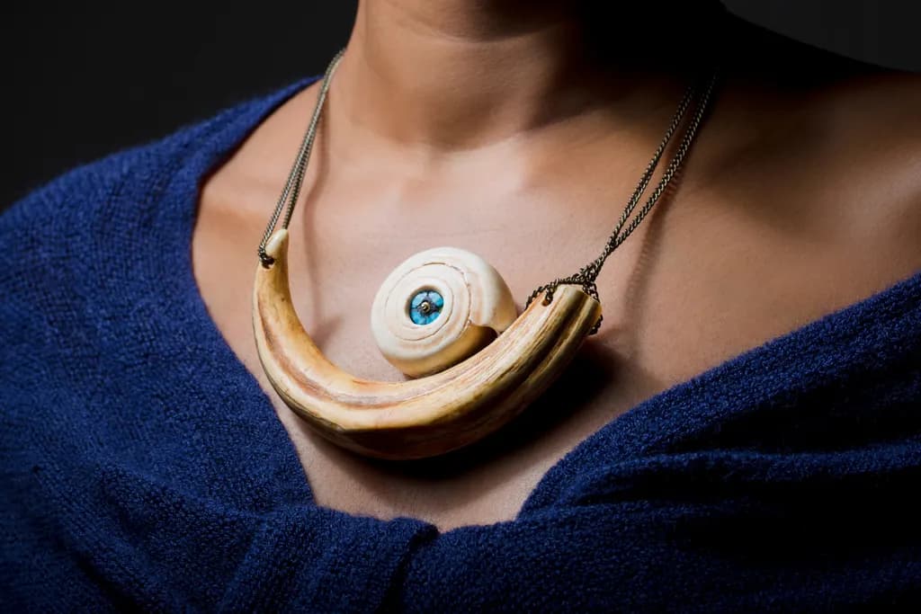 Blue Faco Necklace