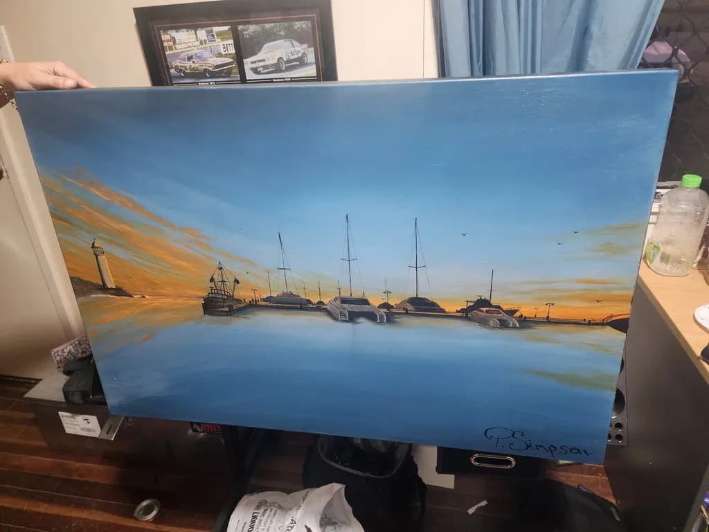 Harbor Sunset Boats