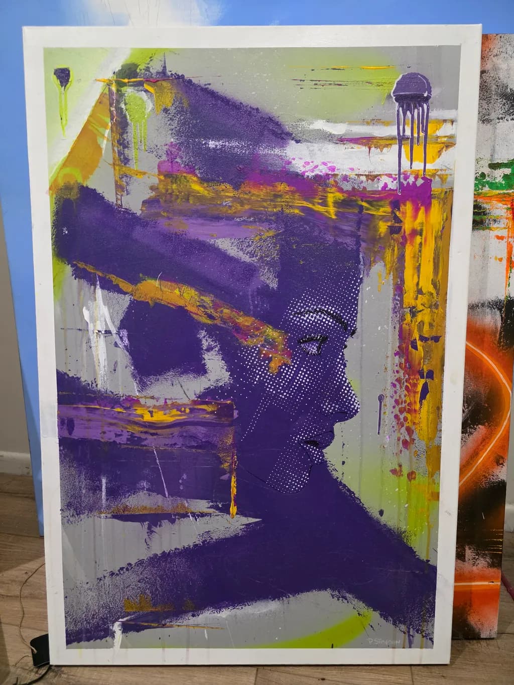 Abstract Portrait Purple