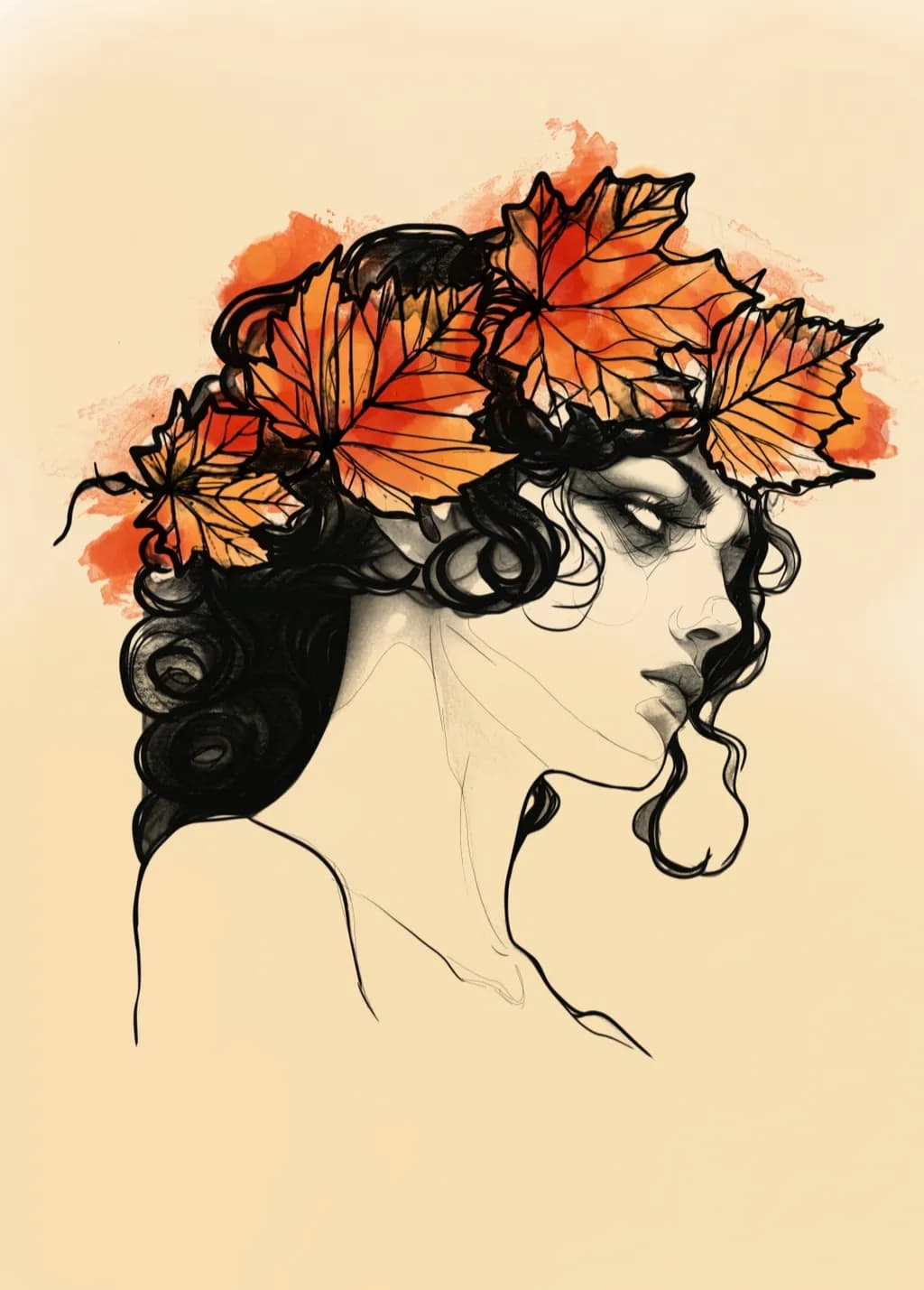 Autumn Leaf Crown
