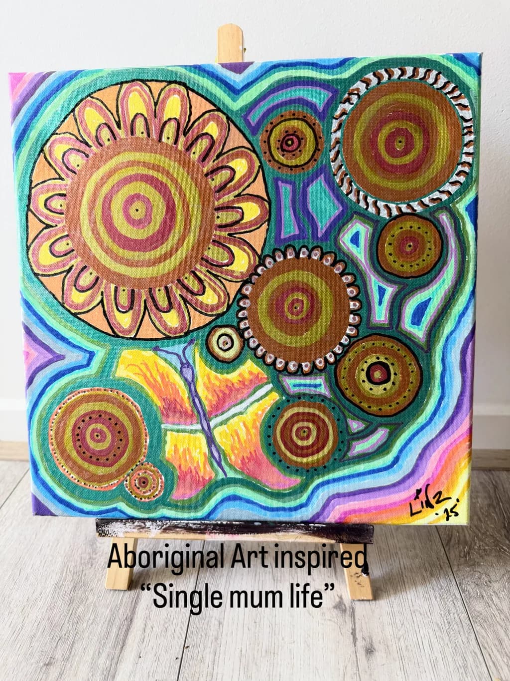 Abstract Circles Composition