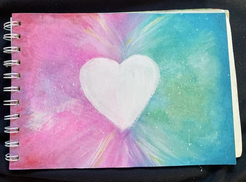 Colorful Heart Canvas