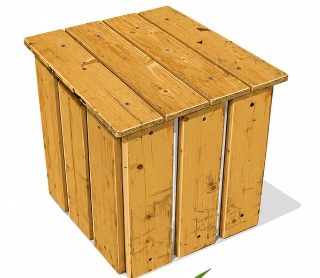 Wooden Crate Cube