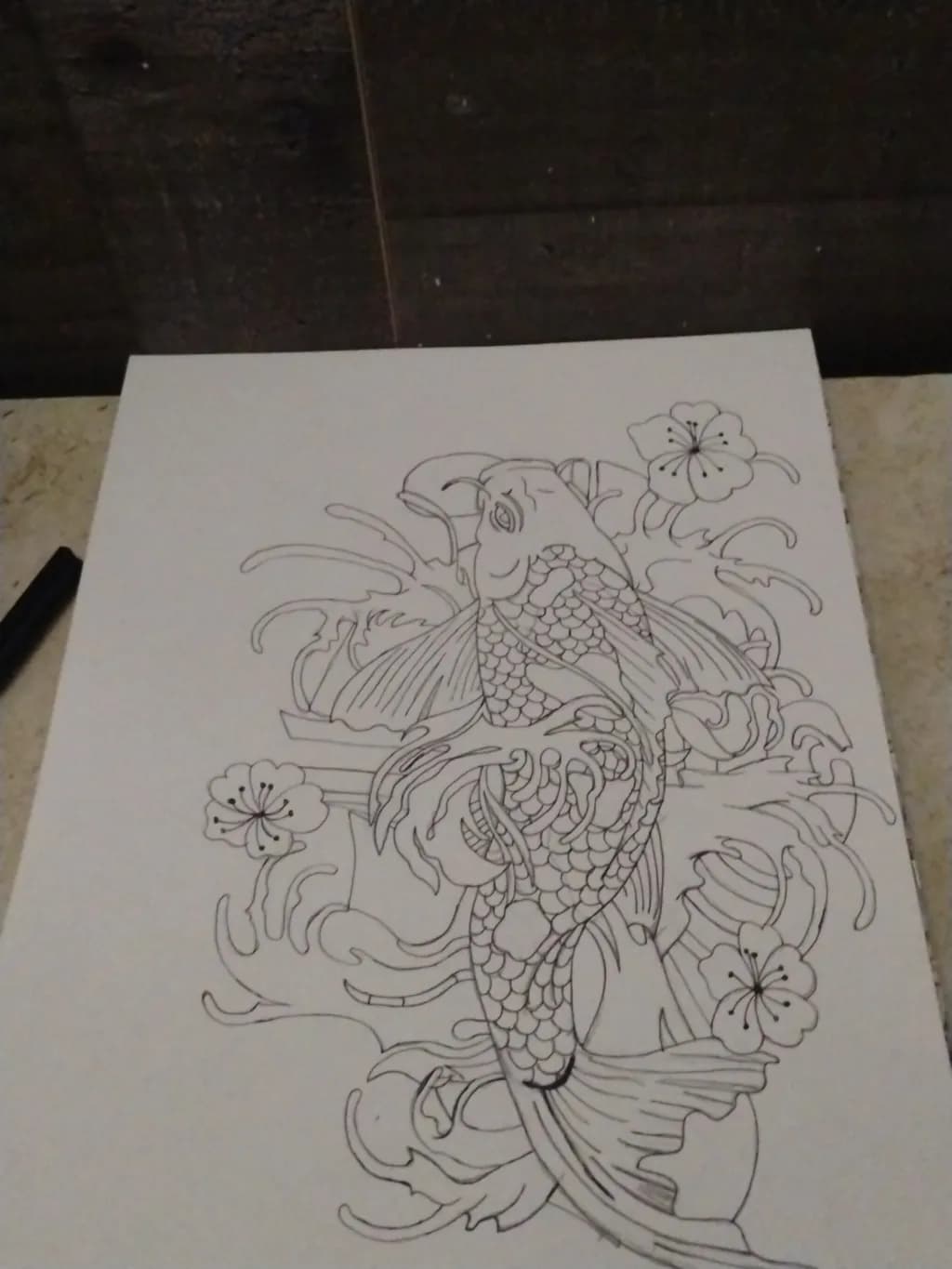 Koi and Blossoms