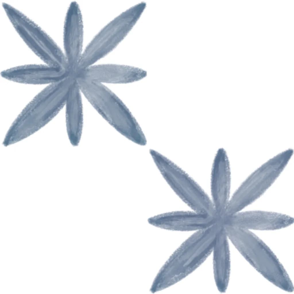 Ace Double Blue Flowers