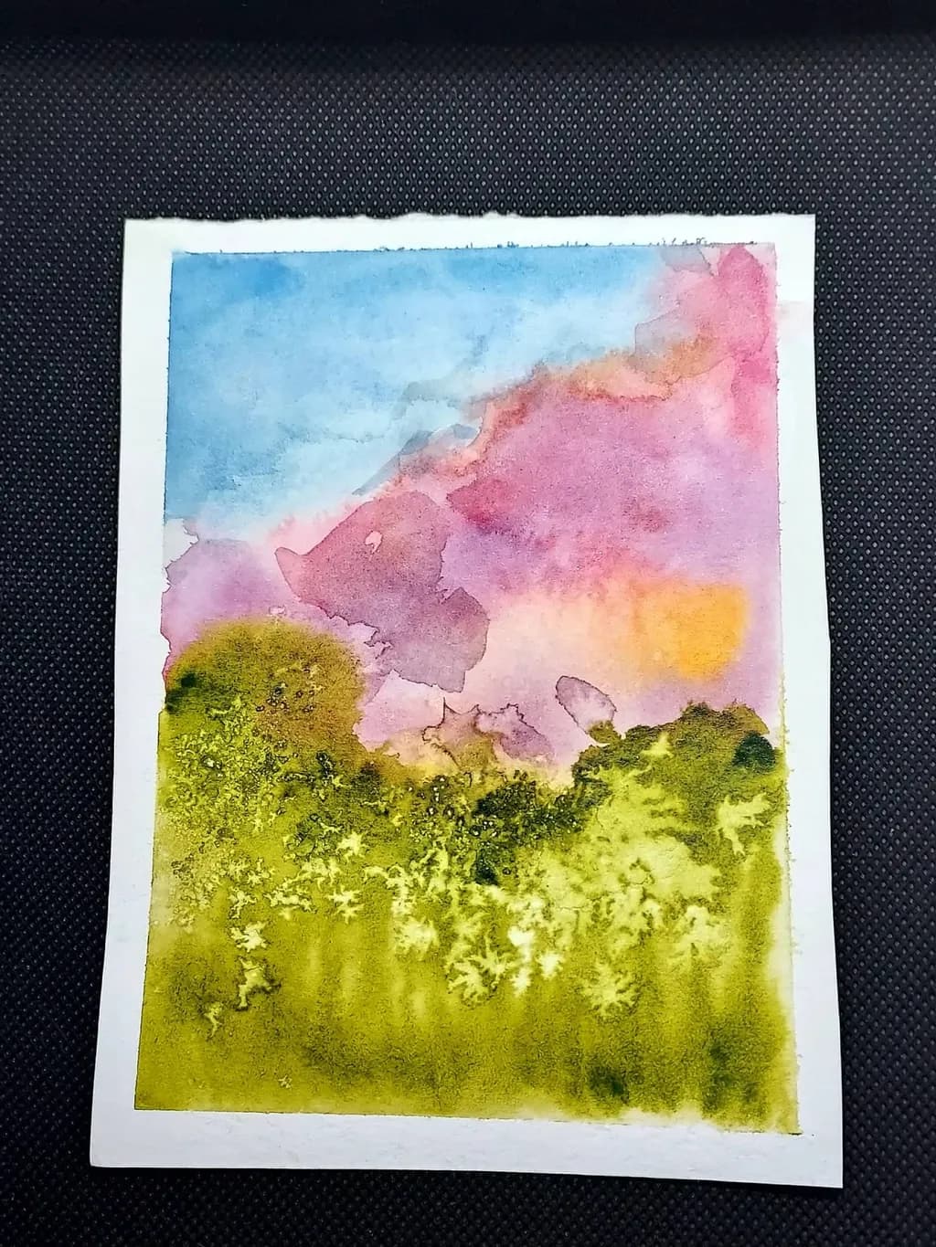 Abstract Meadow Sunset